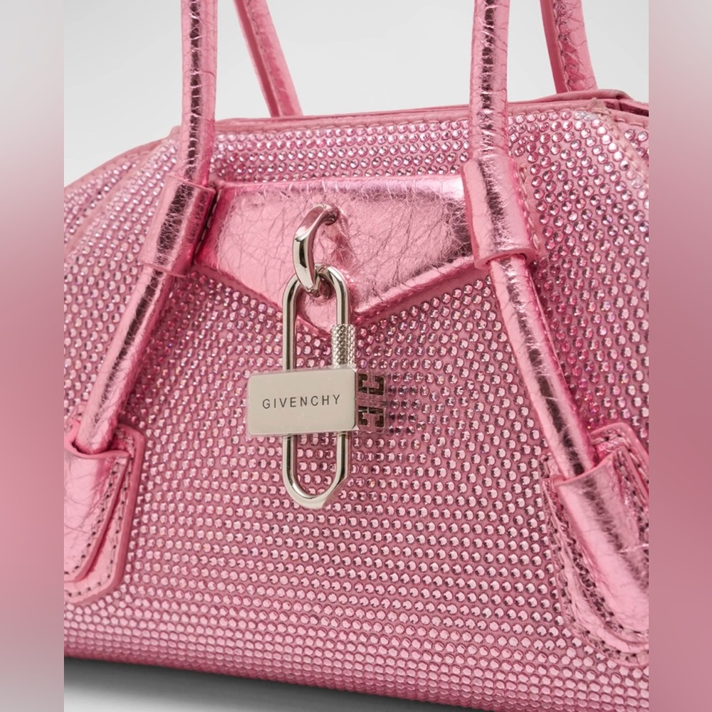 ❌SOLD❤️NWT*Givenchy Antigona Stretch Mini Top Handle in Satin Strass - Picture 7 of 8